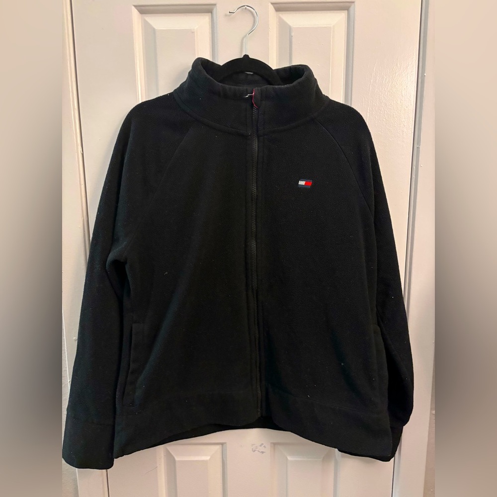 Tommy Hilfiger Sport Black Zip-Up | Size X-Large